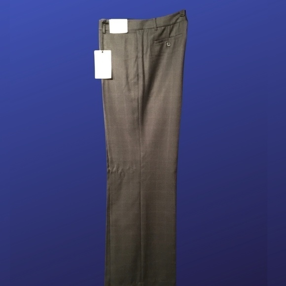 NEW YORK & COMPANY STRETCH 5th Ave. Pant, NWT, DARK GRAY GLEN PLAID, 8 TALL